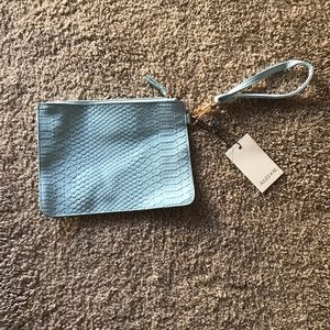 NWT blue wristlet
